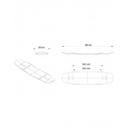 Alternative Egret Libra 43" Longboard Deck