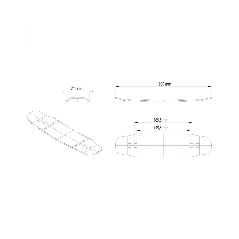Alternative Egret Libra 43" Longboard Deck