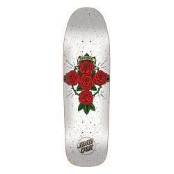 Santa Cruz Dressen Rose Cross Shaped 9.31" Old School Skateboard Deck