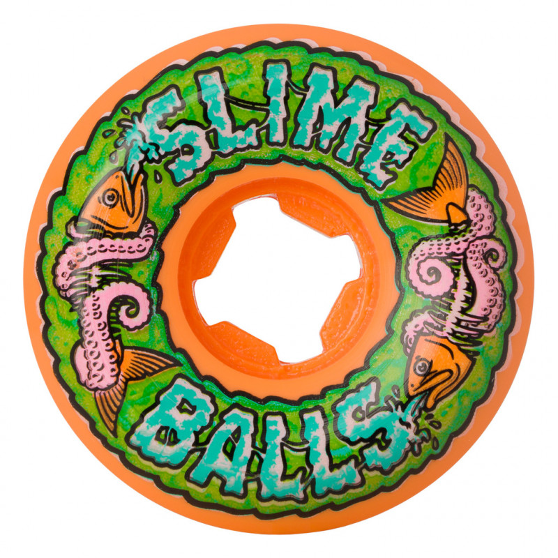 Roues longboard skate Santa Cruz Set de 4 Roues de Skateboard OG Slime