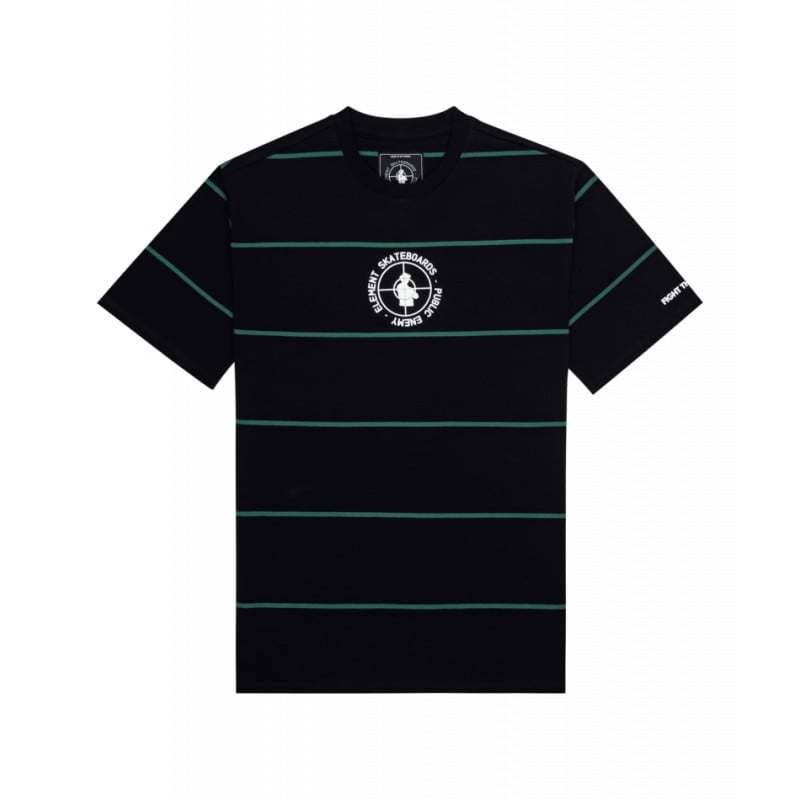 Element x Public Enemy Target Striped T Shirt