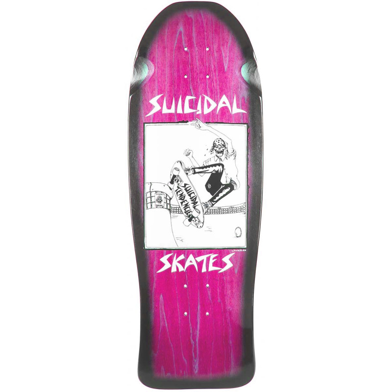 Dogtown Suicidal Pool Skater Reissue Stain / Fade - 30.5" x 10.125" - Old Skool Skateboard Deck
