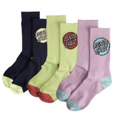 Santa Cruz Pop Dot Socks (3 Pack)