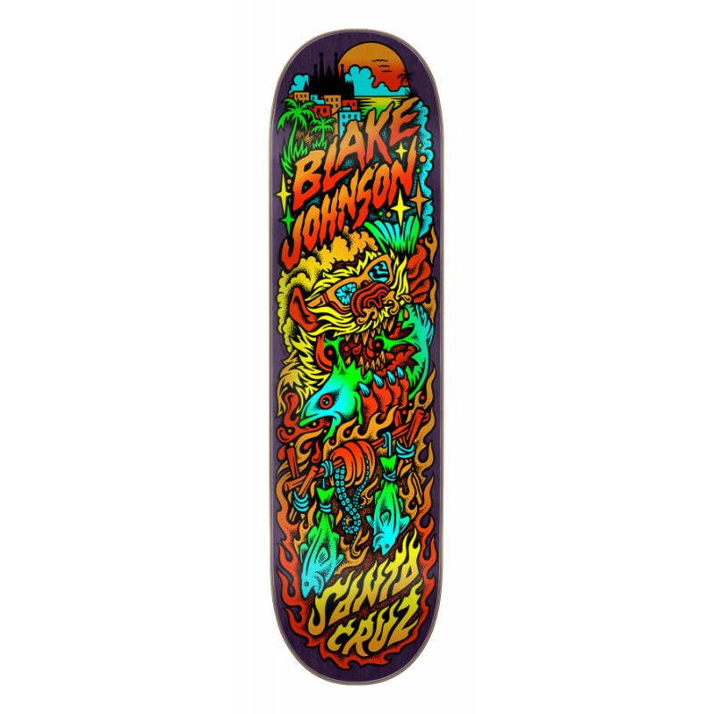 Buy Santa Cruz Johnson Beach Wolf Two 8.375" Skateboard Deck at Sick