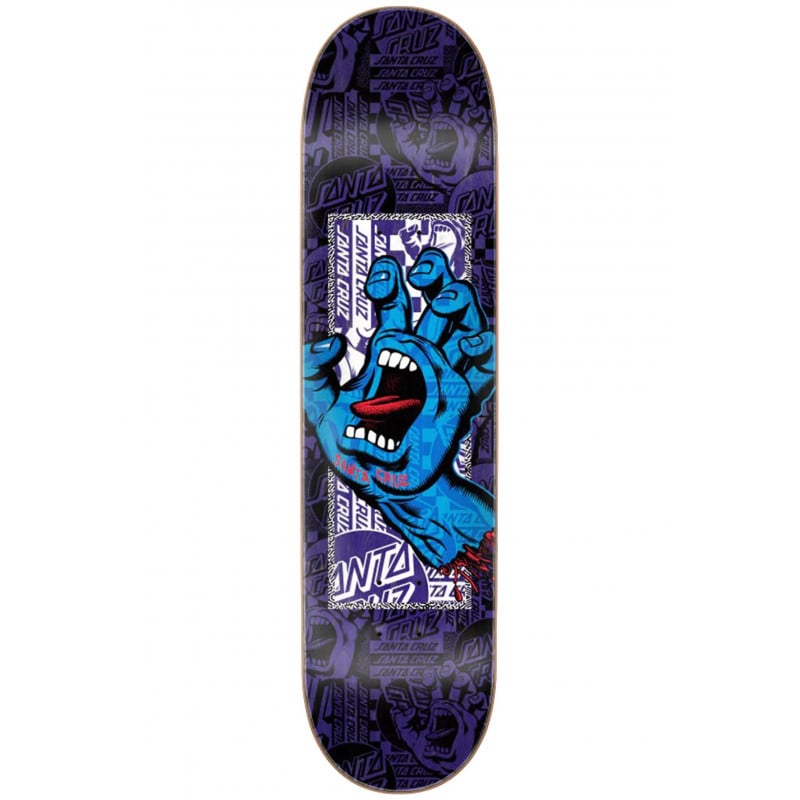 Santa Cruz Flier Collage Hand 7.75" Skateboard Deck