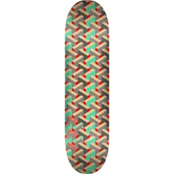 Mini Logo Patterns Maze Shape 243 8.25" Skateboard Deck