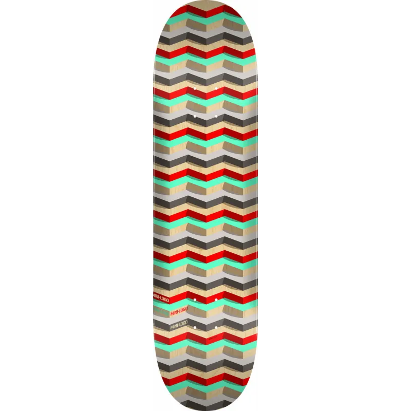 Mini Logo Patterns Steps Shape 244 8.5" Skateboard Deck