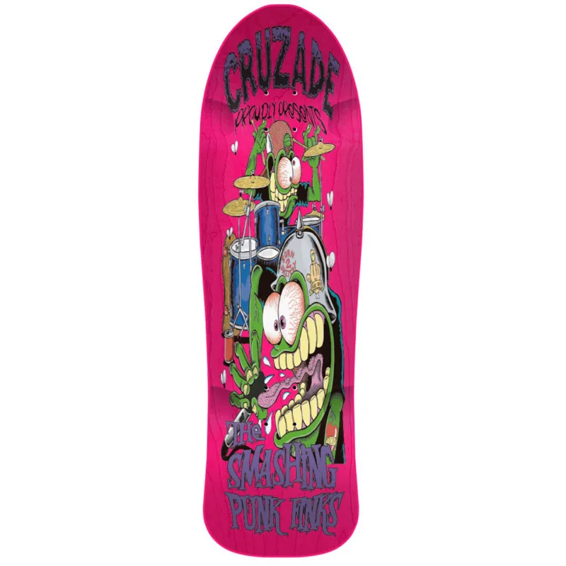 Cruzade Smashing Punk Finks 9.0" Skateboard Deck