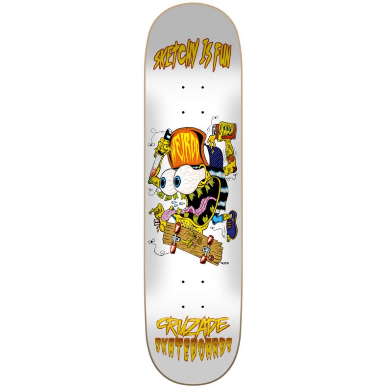 Cruzade Sketchy Is Fun 8.375" Skateboard Deck