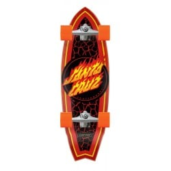 Santa Cruz X Carver Flame Dot Shark 31.5” Surfskate Complete