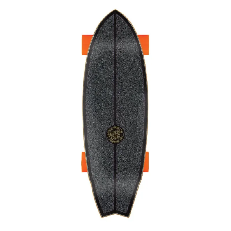 Santa Cruz X Carver Flame Dot Shark 31.5” Surfskate Complete