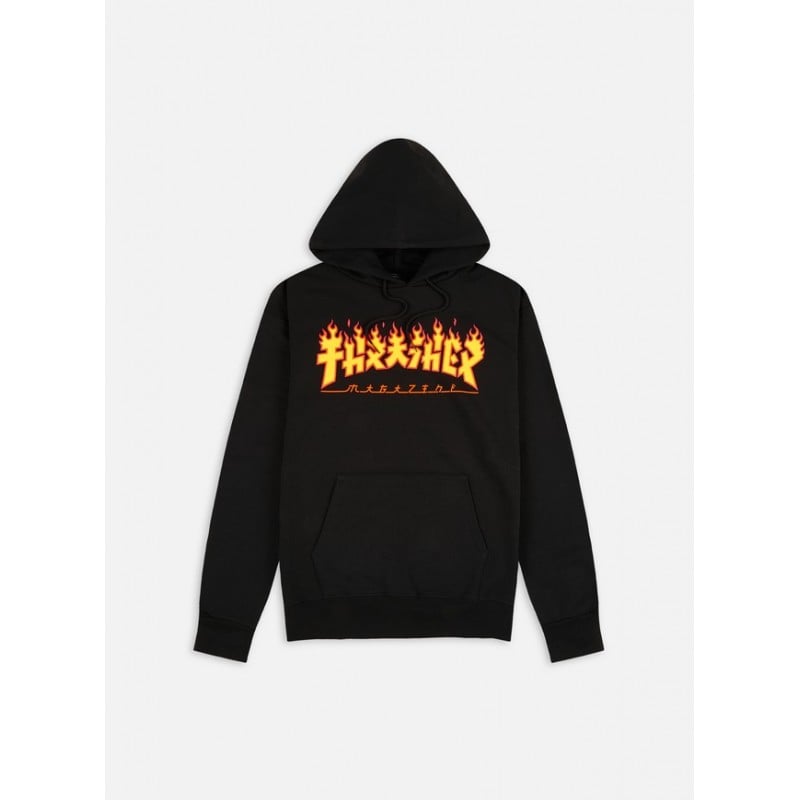 Thrasher Godzilla Flame Hoodie