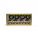 Primitive 8mm Black/Gold Skateboard Bearings