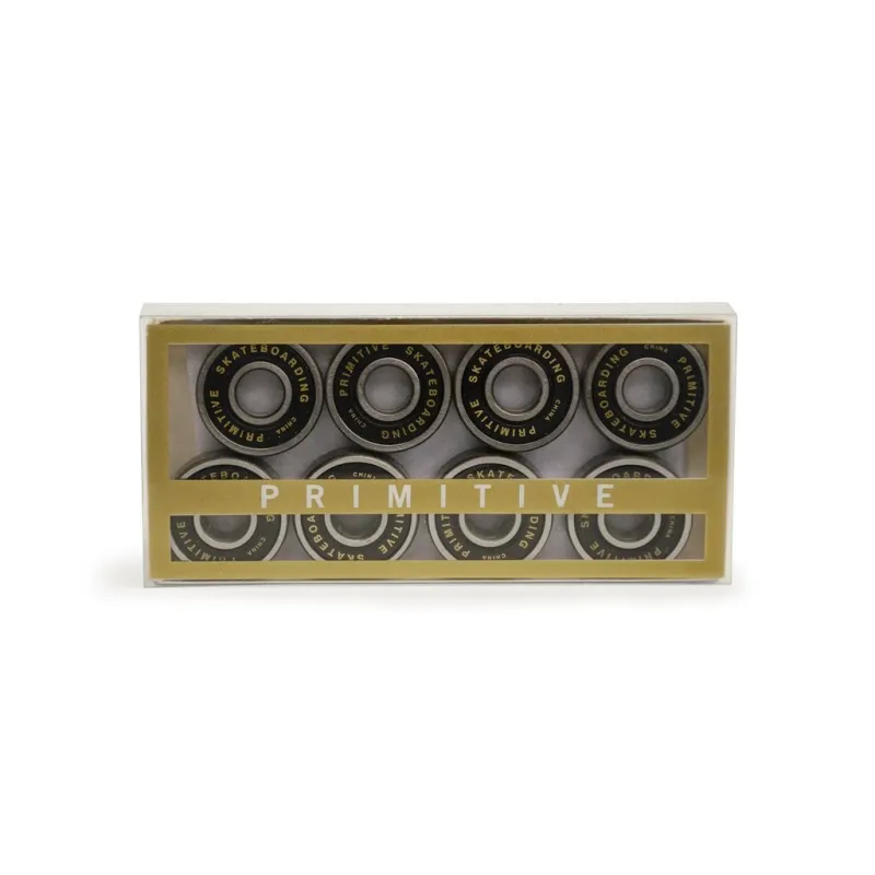 Primitive 8mm Black/Gold Skateboard Roulements