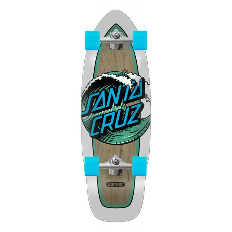 Santa Cruz Wave Dot Cut Back 30" Surfskate Complete