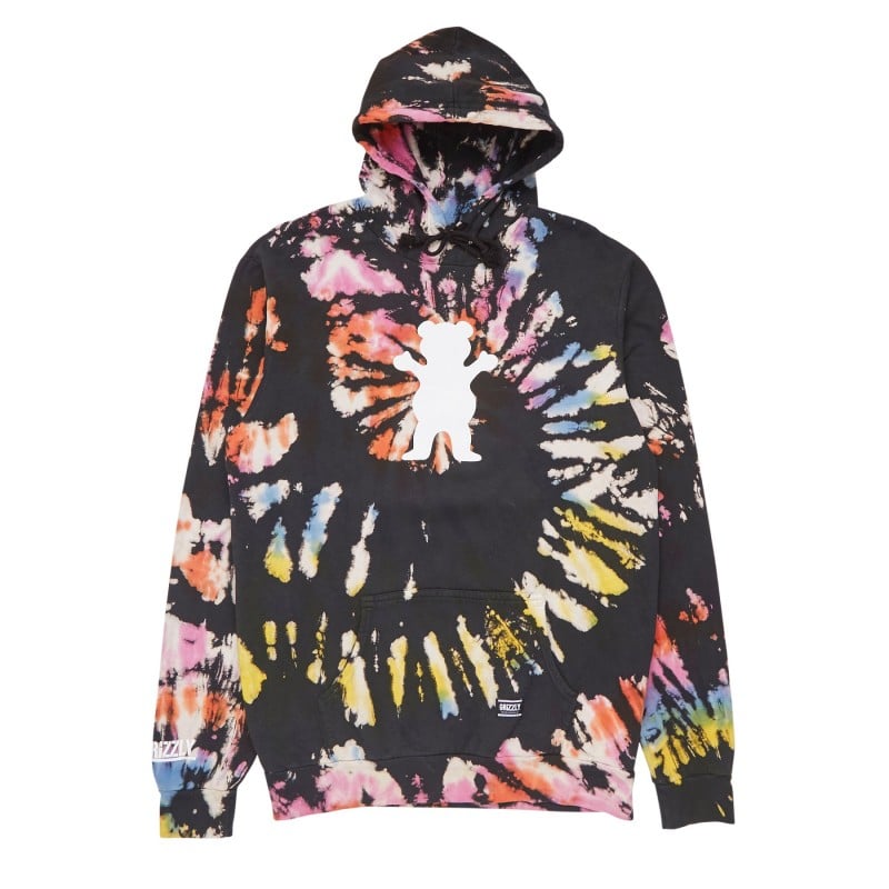 Grizzly Handwritten Hoodie Tie Dye