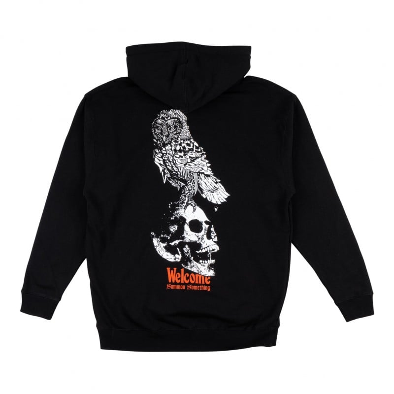 Welcome Bird Brain Hoodie Black