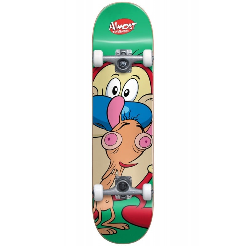 Almost Ren & Stimpy On My Back 7.0" Skateboard Complete