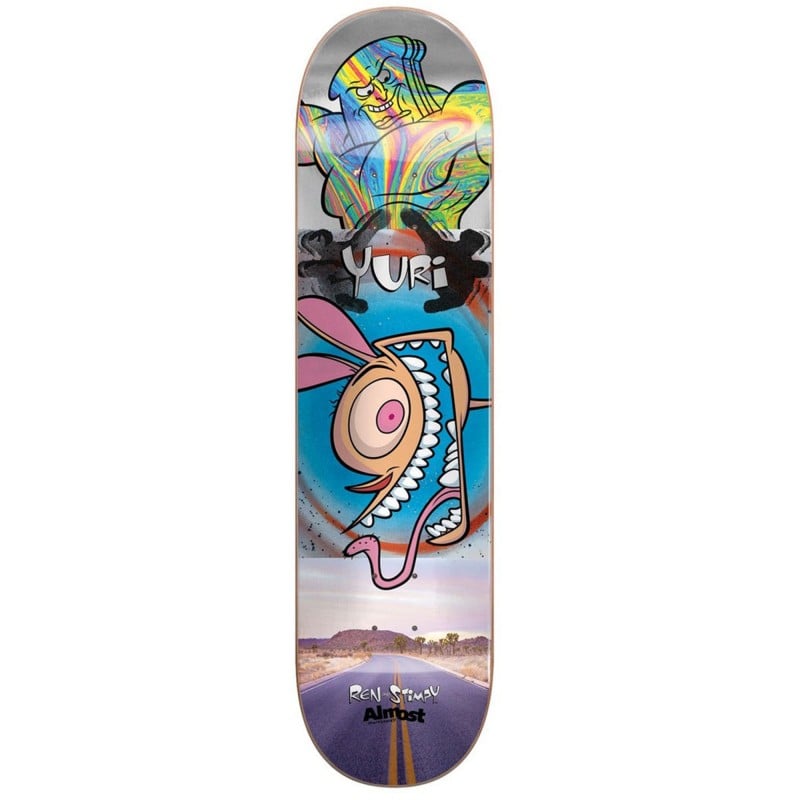 Almost Yuri Ren & Stimpy Road Trip R7 8.0” Skateboard Deck