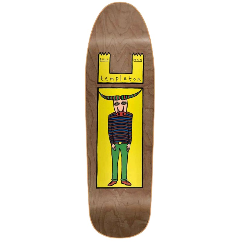 New Deal Templeton Bullman Heat Transfer 9.32” Old School Skateboard Deck