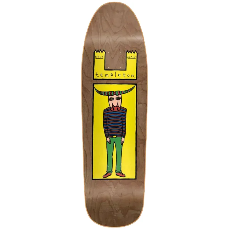 New Deal Templeton Bullman Heat Transfer 9.35” Old School Skateboard Deck