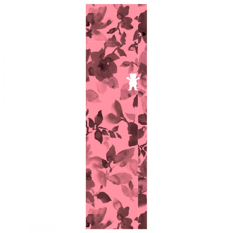 Grizzly Watercolor Floral Skateboard Griptape