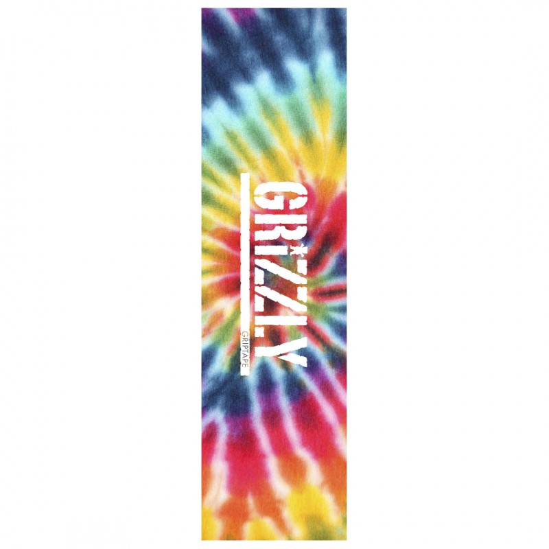 Grizzly Tie Dye Stamp Skateboard Griptape