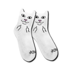 RIPNDIP Nerm Face Mid Socks White