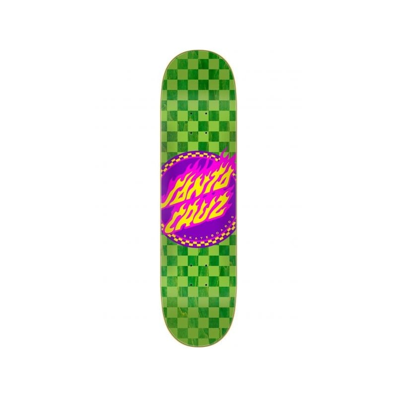 Santa Cruz Flame Dot Check 8.5” Skateboard Deck