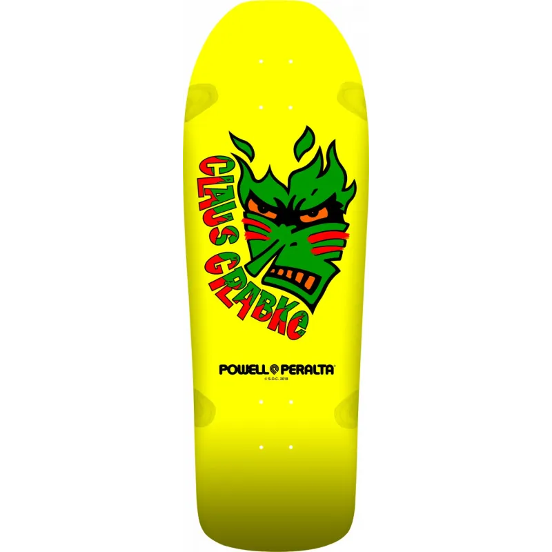 Powell-Peralta Claus Grabke '03' Yellow 10.25" Skateboard Deck