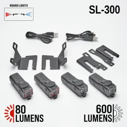 Shredlights Skateboard Combo Pack (Front and Rear Lights)