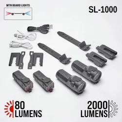Shredlights Mountainboard Combo Pack (Front and Rear Lights)