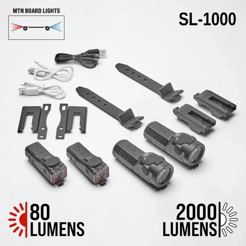 Shredlights Mountainboard Combo Pack (Front and Rear Lights)