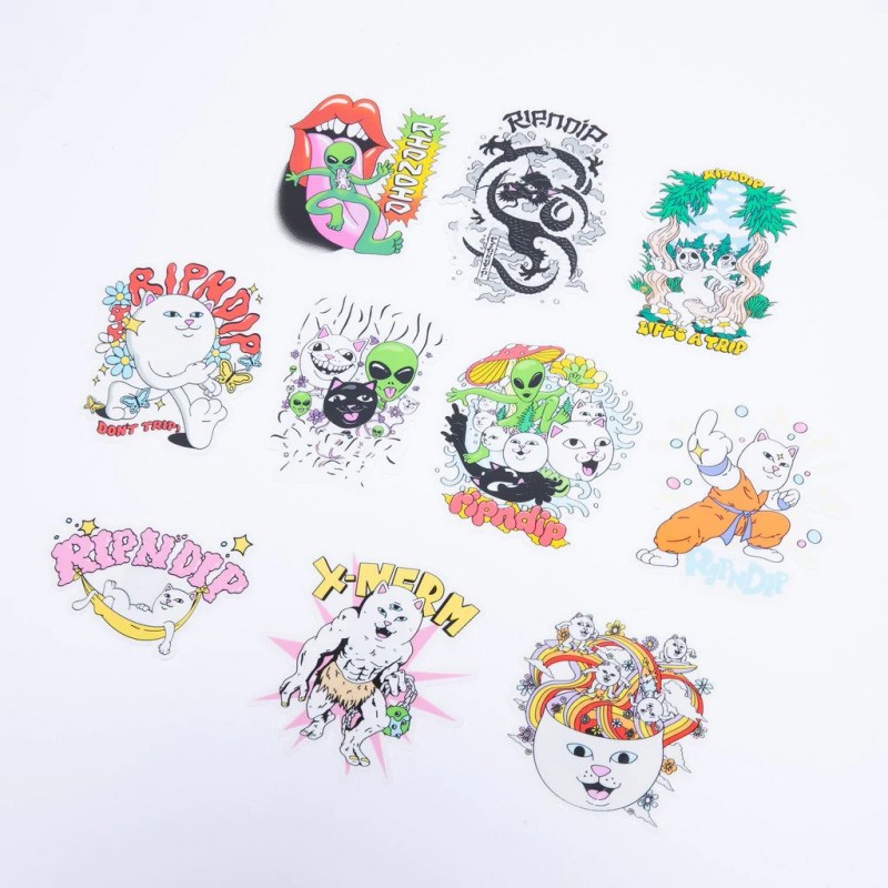 RIPNDIP Happy Lickin Sticker Pack Multi