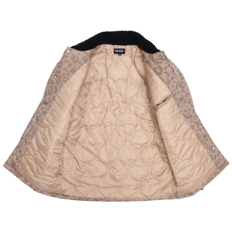 RIPNDIP Spotted Button Down Jacket Tan