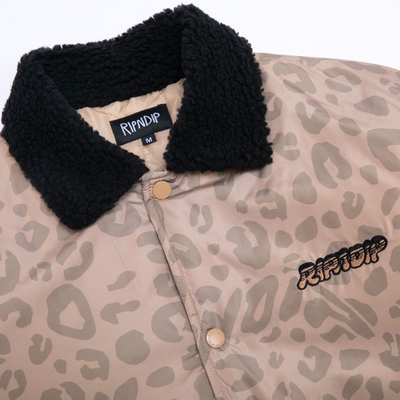 RIPNDIP Spotted Button Down Jacket Tan