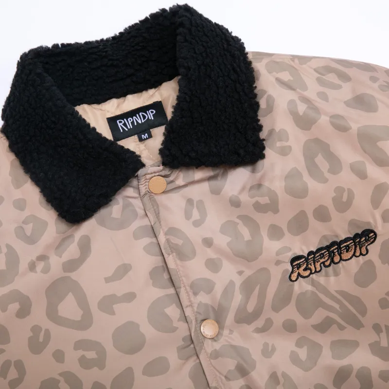 RIPNDIP Spotted Button Down Jacket Tan