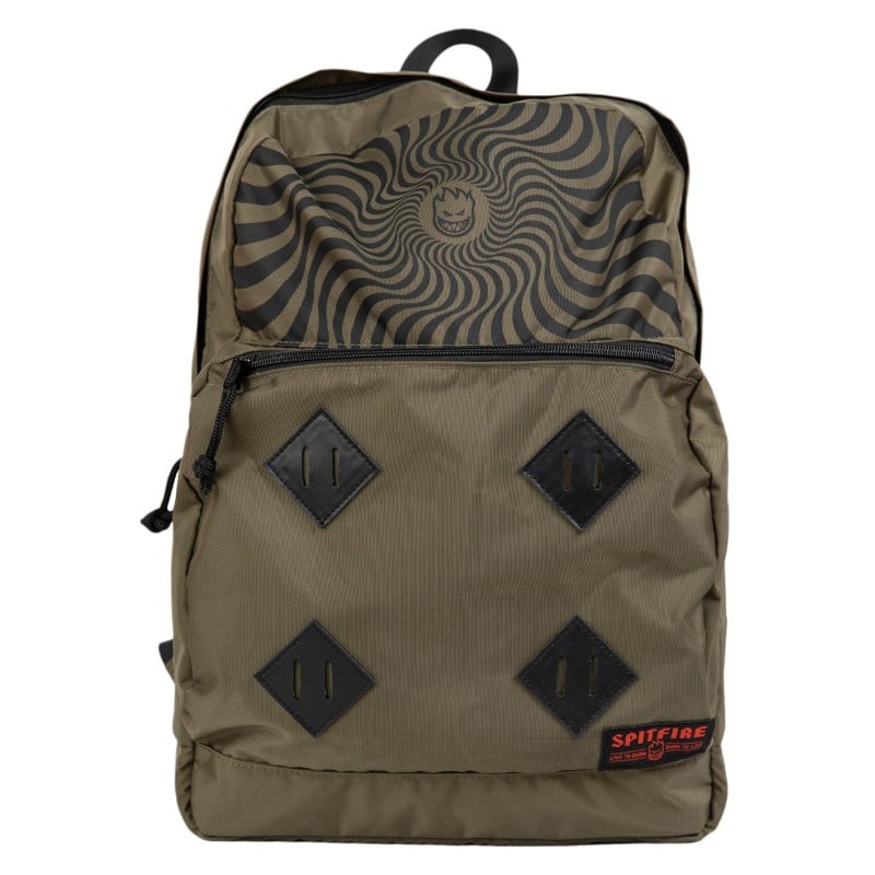 Spitfire Bighead Swirl Backpack Olive/Black