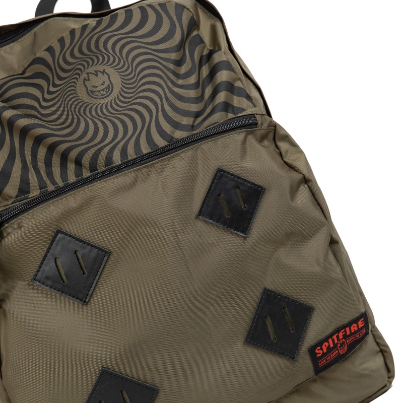 Spitfire Bighead Swirl Backpack Olive/Black