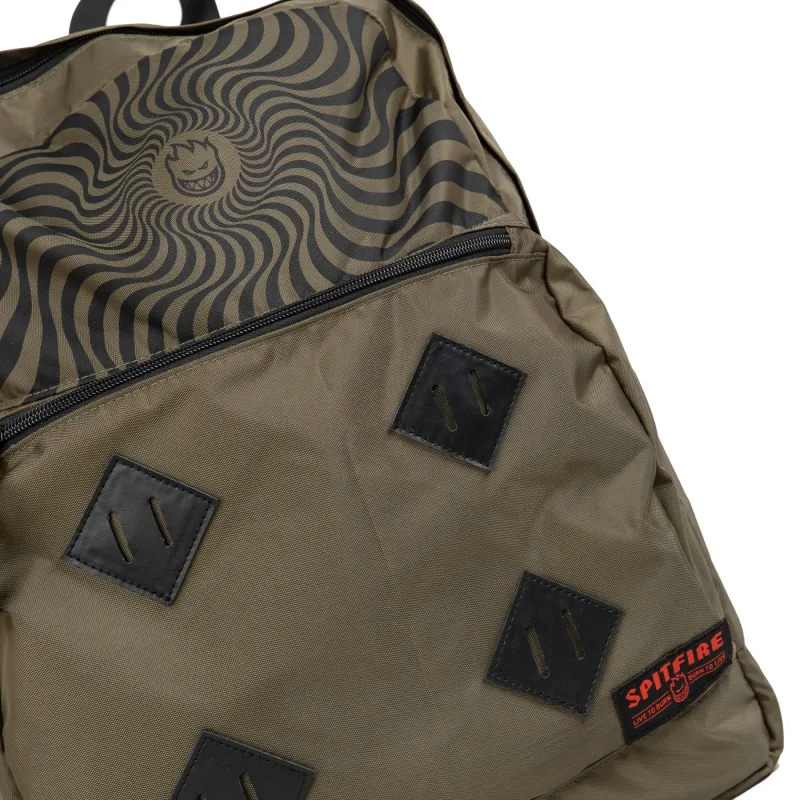 Spitfire Bighead Swirl Backpack Olive/Black