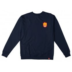 Spitfire Lil Bighead Fill Crewneck Sweatshirt Navy