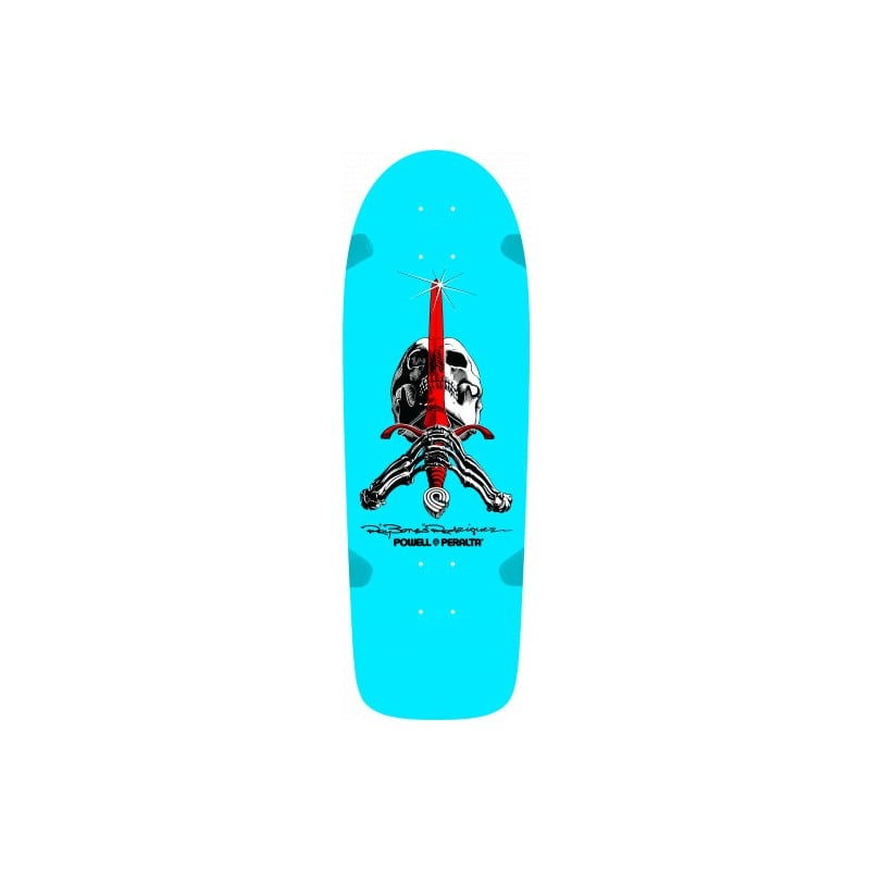 Powell-Peralta OG Ray Bones Rodriguez Skull & Sword 10" Old School Skateboard Deck