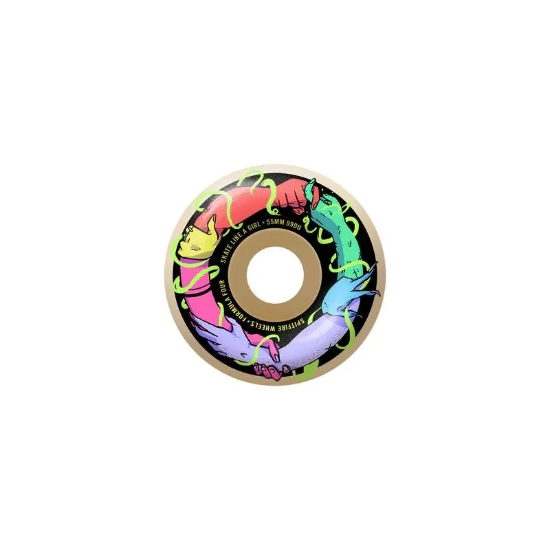 Spitfire Formula Four Skate Like A Girl Classic 55mm Skateboard Ruedas