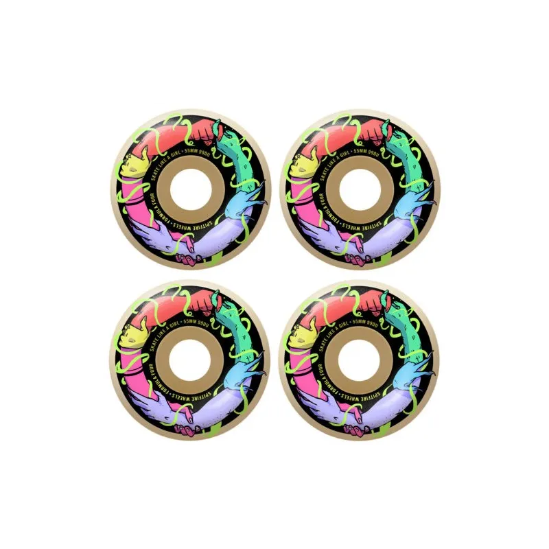 Spitfire Formula Four Skate Like A Girl Classic 55mm Skateboard Wheels