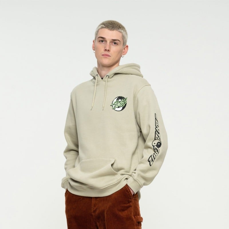 Santa Cruz Yin Yang Dot Hoodie Nickel Santa Cruz Yin Yang Dot Hoodie Nickel