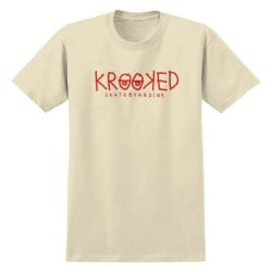 Krooked Eyes Cream/Red T-Shirt