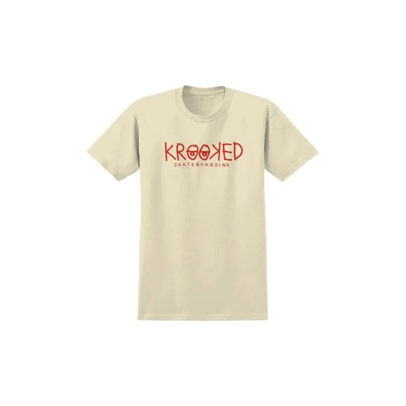 Krooked Eyes Cream/Red T-Shirt