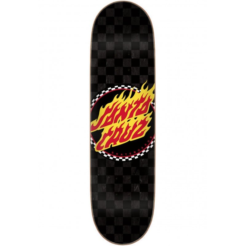 Buy Santa Cruz Flame Dot Check 8.5” Skateboard Deck at Sick Skateboard