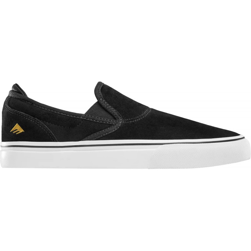 Emerica Wino G6 Slip-On Black/White/Gold Chaussures