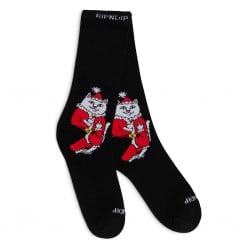 RIPNDIP Lord Santa Socks Black